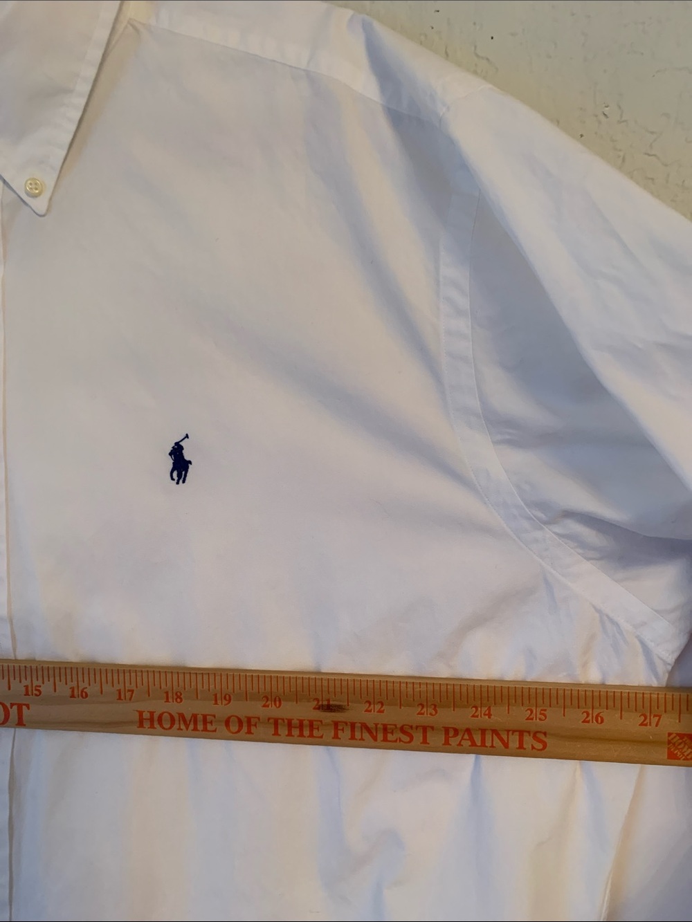 Ralph Lauren Men’s White Cotton Classic Fit Button-Down Shirt Size XL - Picture 4 of 7